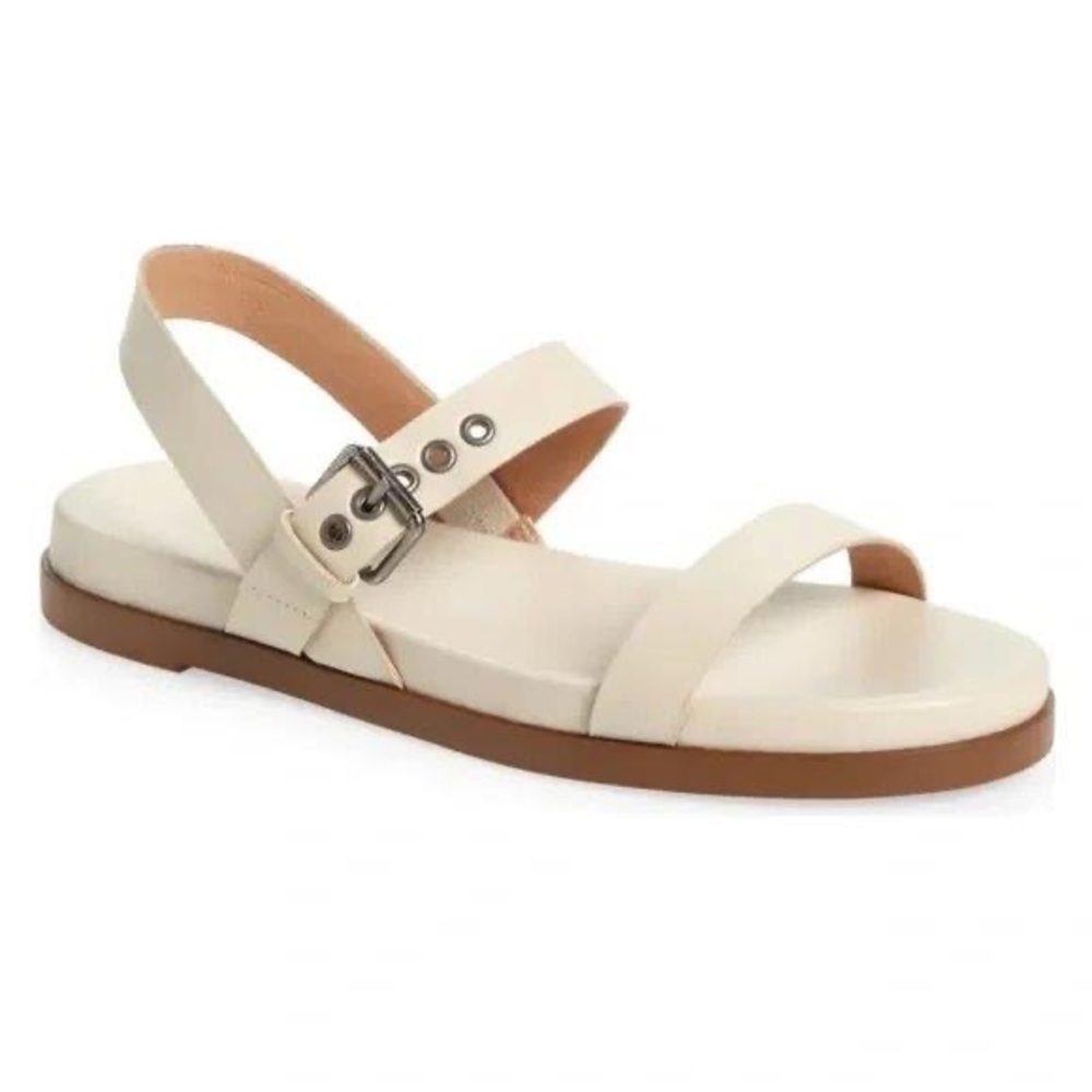 MADEWELL | Louisa Slingback Sandal | Leather | Gray Pale Oyster | Women’s Size 9